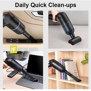 Car Vacuum Cleaner 8000Pa Chargeable Hand-held 12V Car Portable Powerful Vacuum by IF MOTOR PARTS