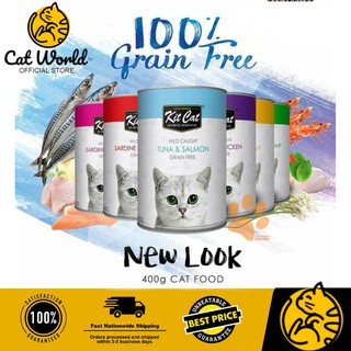 KIT CAT Super Premium Grain Free Cat Canned Food (400g)