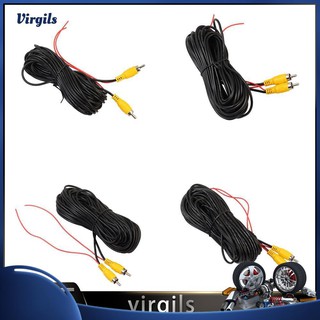 【Ready Stock】✌♤10/12/15/20m Reverse Rear View Parking Camera Video RCA Extension Cable Car Wire