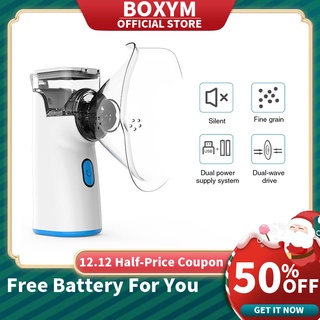 BOXYM Portable Nebulizer Asthma Aspirator Inhaler Atomizer for Kids Adult Spray