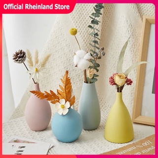 Nordic Style Minimalist Creative Dried Flower Ceramic Small Vase Living Room Dining Table Home Decorations TV Cabinet Flower Arrangement Ornaments