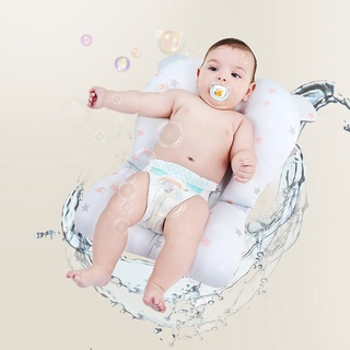 Baby shower bedNewborn Baby Toddler Infant Soft Seat Pad Tub Bath Floating Air Cushion Pillow Mat Ba