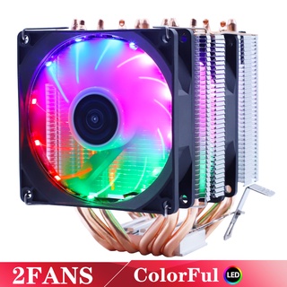 CPU Cooler Silent RGB 6 Heatpipes Ventilador PWM 4PIN For Intel 1150 1151 1155 1156 1200 1366 2011 X