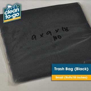 100 pcs. Trash Garbage Plastic Disposable Bag ( Small / Medium / Large ) ( Clear or Black ) || Clea