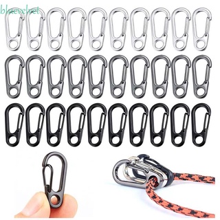 BLUEVELVET Backpack Mini Carabiner Clips EDC Tools Hanging Buckle Spring Snap Small Keychain Clasps Outdoor Camping Alloy Hook/Multicolor