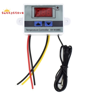 10A AC110-220V Digital LED Temperature Controller XH-W3001 for Incubator Cooling Heating Switch Thermostat NTC Sensor