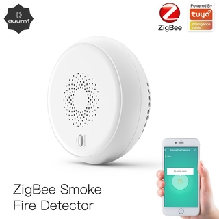 ￥ Tuya Zigbee Smart Smoke Detector Sensor Security Alarm System Smart life/tuya App Smoke Alarm Fire Protection [auum1]