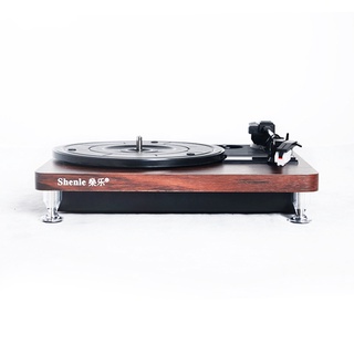 Introductory vinyl record player Vintage record player Vinyl player Phonograph Mini Retro turntable player with no built-in speaker 33 RPM RCA audio output