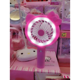 HelloKitty 5576# Mini Fan with LED Light chargeable (2)