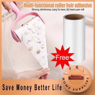 【Better Life】Reusable Sticky Hair Roller with Clothes Cleaning Dust Removal Strong Sticky