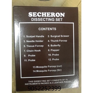 Secheron Dissecting Set 14 Pcs.