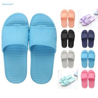 Men's Slippers Bedroom Bathroom Men's Unisex Stripes Soft sole Hollow out Breathable Open toe