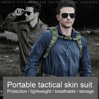 [milliongridnew] New 2021 Summer Waterproof Quick Dry Tactical Skin Jacket Men Hooded Raincoat Thin Windbreaker Sunscreen Army Military Jacket