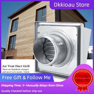 [Wholesale Price] Wall Air Vent Square Tumble Dryer Extractor Fan Outlet Stainless Steel 100mm
