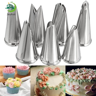 7 Pcs/set Decorating Tip Leaves Cream Stainless Steel Icing Piping Nozzles