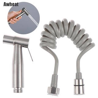 Awheat~ Toilet Bidet Spray Stainless Steel Handheld Bathroom Sprayer Shower Head