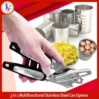 3 in 1 Multifunctional Stainless Steel Can Opener Kitchen tools #2 OEM