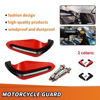 Motorcycle Universal LED Brush Handle Bar Hand Guard Protector