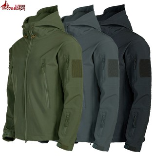 Military Shark Skin Soft Shell Jackets Men Tactical Windproof Waterproof jacket men Army Combat