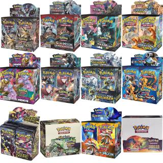 324pcs Pokemones cards Sun & Moon GX Team Up Unbroken Bond Unified Minds Evolutions Booster Box Collectible Trading Cards Game