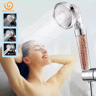 SNAIL LIFE 3 Modes Bath Shower Adjustable Jetting Shower Head High Pressure Saving Water Bathroom Anion Filter Shower SPA Nozzle