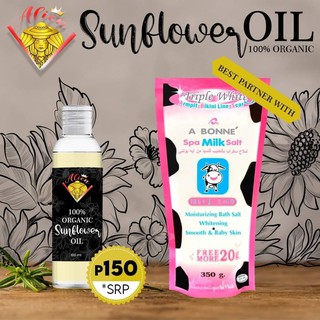Sunflower oil + Abonne Spa Milk Salt
