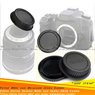 Body & Rear Cap Cover Body & Rear Lens Canon DSLR Camera