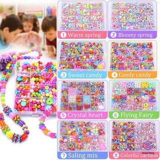 ✅COD❤✨ Children Amblyopia Candy Colors DIY Wear Beads for Bracelet Kids Toys Geometric Shape Persona (1)