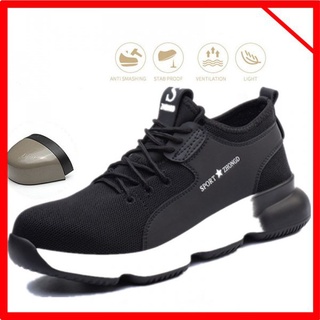 Safety shoes, breathable, anti-smash, anti-piercing protective shoes, non-slip wear-resistant work shoes#China Spot# lh1