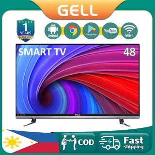 GELL 48inch Smart TV Superslim Full HD Frameless LED TV Youtube/Netflix