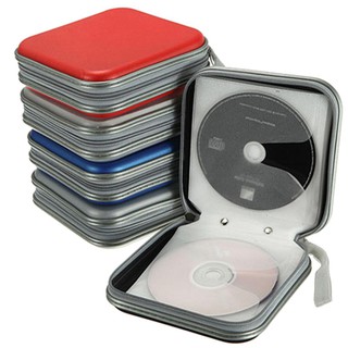Portable 40pcs Capacity Disc CD DVD Wallet Storage Organizer Case Holder Holder Album Box Case Carry