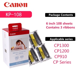 【Spot sale】 KP-108IN 100*148mm Photo Papers and Ink Cartridge for Canon Selphy CP Series Photo Print
