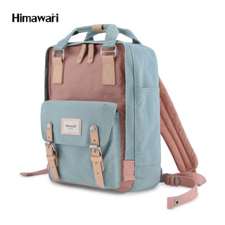 Himawari Buttercup 14" Laptop Backpack(HM188L-01)-Mint/Cute Pink (2)