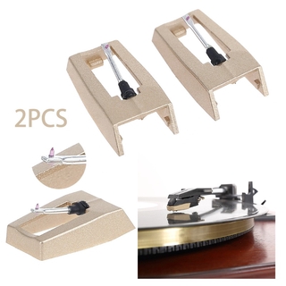 2PCS LP Turntable Phonograph Diamond Stylus Needles For Gramophone Record Golden (6)