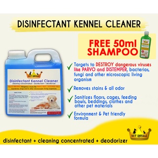 Disinfectant Kennel Cleaner 500ml (kills & prevents viruses like Parvo, Distemper, bacteria,fungi)