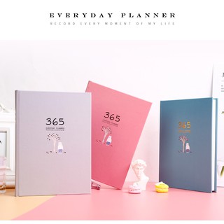 COD 365 Days Planner Notebook Weekly Monthly Yearly Plan Book PU Hard Cover Schedule Notepad