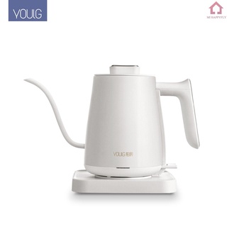 ଓ YOULG Water Kettle Electric Coffee Pot Instant Heating Temperature Control Auto Power-off Protection Wired Teapot 220V