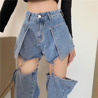 [ON HAND] #270 Detachable jeans (shorts + pants) (1)