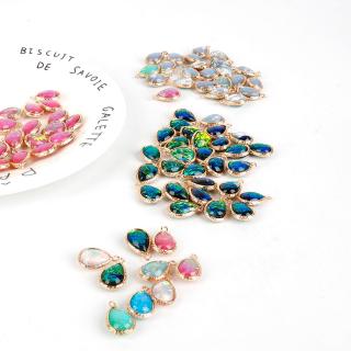 Sansa Hot Fashion 2Pcs/Bag 12x16MM Hole 2MM Drop Shape Charm Pendant For Earring Necklace DIY Jewelry Findings Making