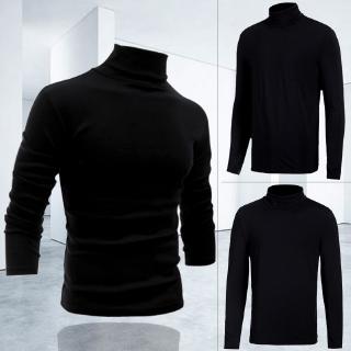 COD Men Thermal High Collar Turtleneck Pullover Long Sleeve Sweater Stretch Shirts