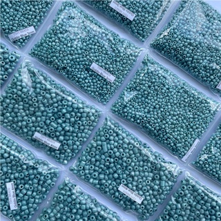 Pearl Glazed Seed Beads Goblin Blue 3mm, 4mm