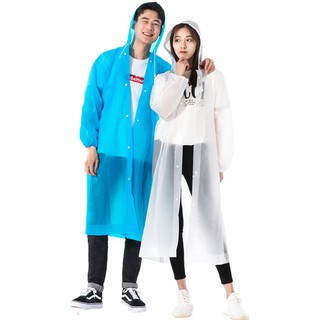 Raincoat Coat Women's Thickened Adult Breathable Long Men's One-Piece Protective Transparent Childre (1)