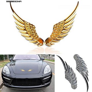 👍SEE🚓Cool 3D Car Metal Eagle Wing Emblem Badge Trunk Sticker Vehicle Decal