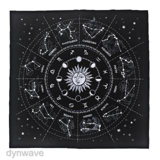[DYNWAVE] Divination Tarot Table Card Cloth Constellation Velvet Tapestry 19.29in