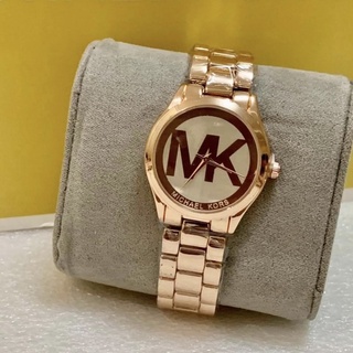 MK Michael kors logo stainless steel watch