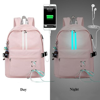 Tourya Fashion Anti Theft Reflective Waterproof Women Backpack USB Charge School Bags For Girls
