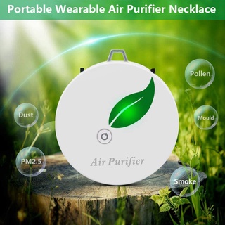 2 Pack Personal Wearable Air Purifier Necklace Portable Air Freshener