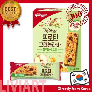 [Kellogg's] Protein Bar Granola Energy Bar Apple Flavor Korean Breakfast Cereal Bar 30g x 12ea