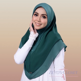 Alfaro Instant Hijab 2-Layer Chiffon Plain