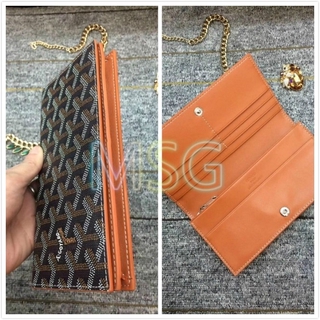【MSG】Goya Women's Vintage Leather Purse Long Female Cash Purse Card Holder Wallet (1)
